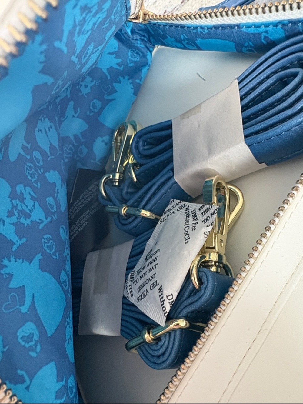 Disney Alice in Wonderland Blue Book-Style Crossbody Loungefly - Picture 3 of 4